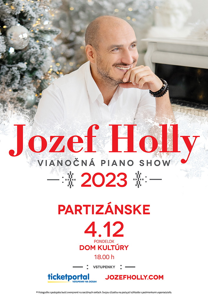 Jozef Hollý - Vianočná piano show @ Spoločenská sála Domu kultúry