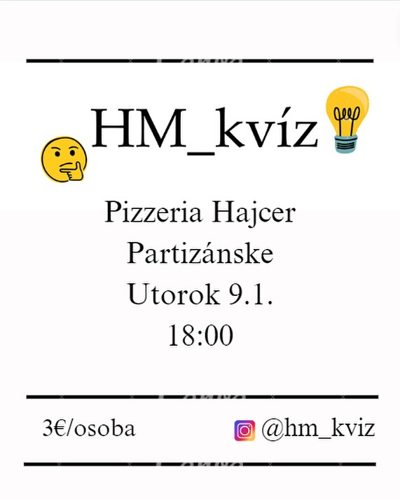 HM kvíz @ Pizzeria Hajcer