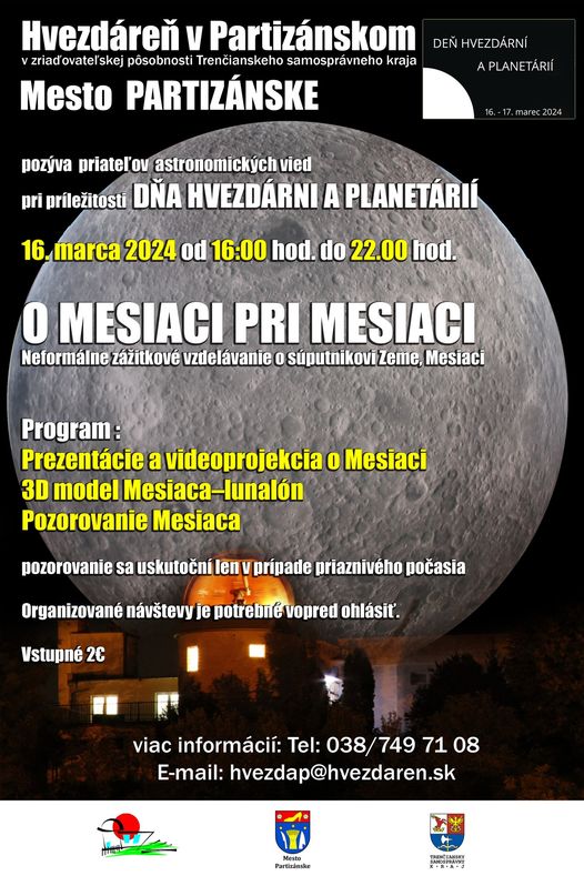 O Mesiaci pri Mesiaci @ Hvezdáreň v Partizánskom