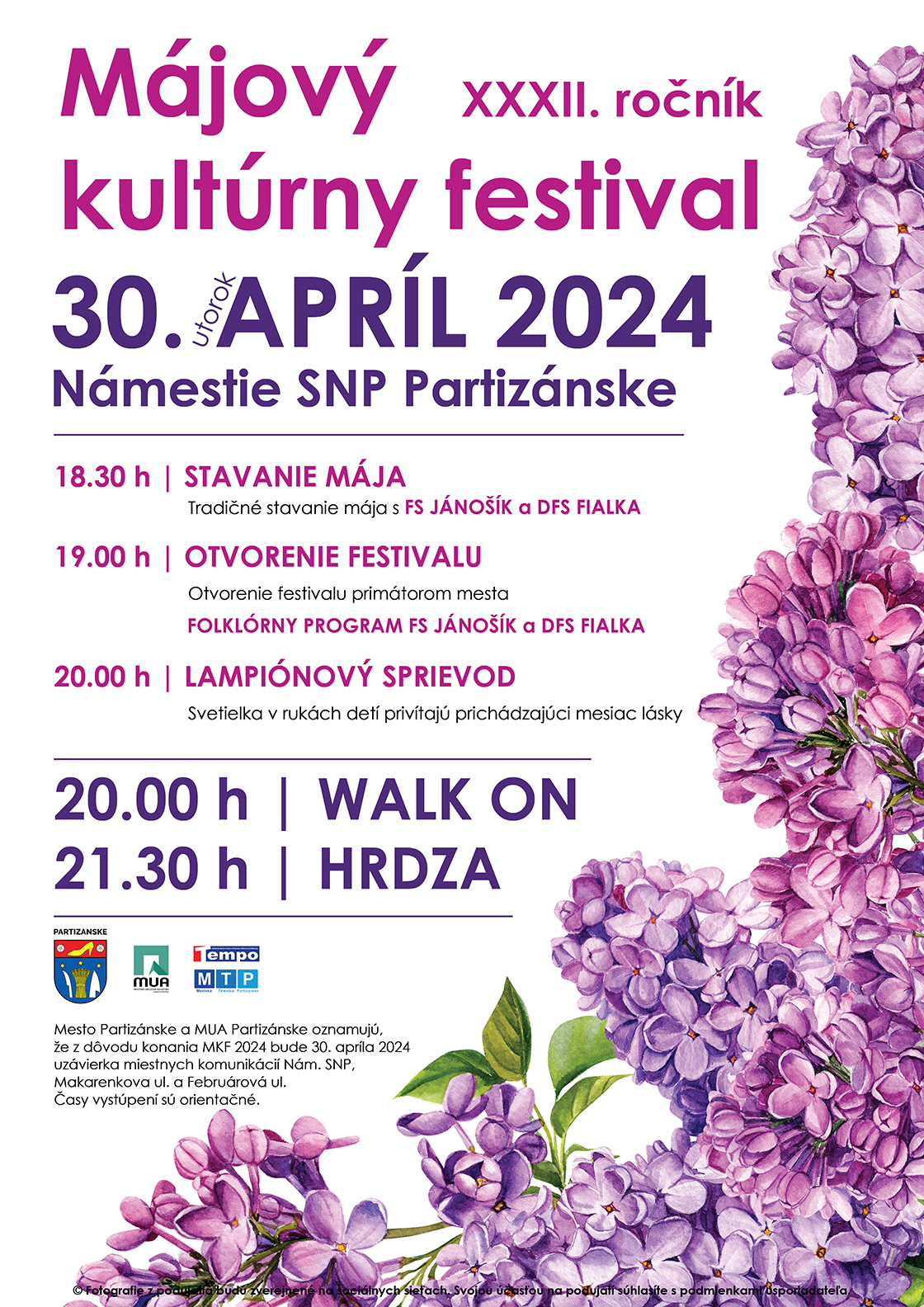 Májový kultúrny festival @ Pešia zóna