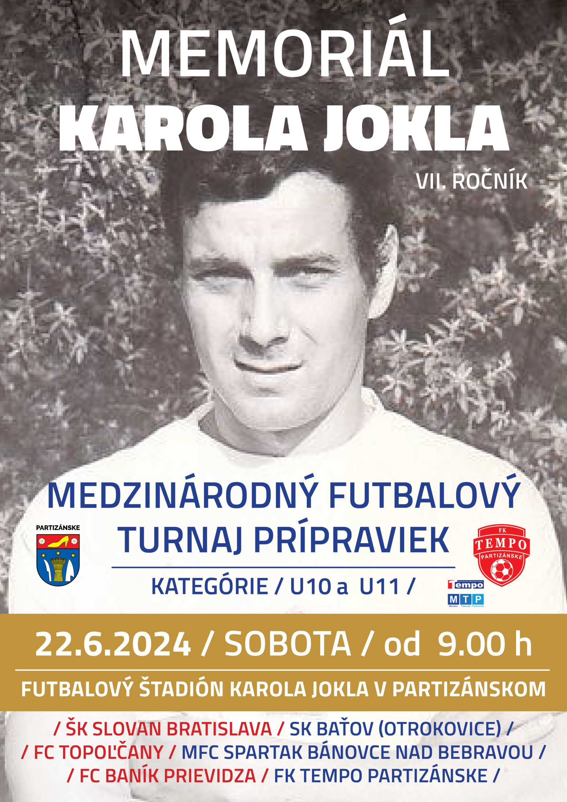 Futbla: Memoriál Karola Jokla @ futbalý štadión Karola Jokla