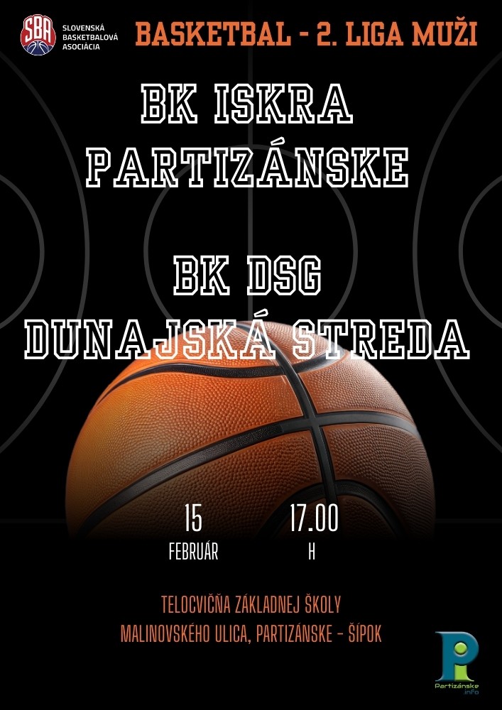 Basketbal: Partizánske - Dunajská Streda @ telocvičňa ZŠ