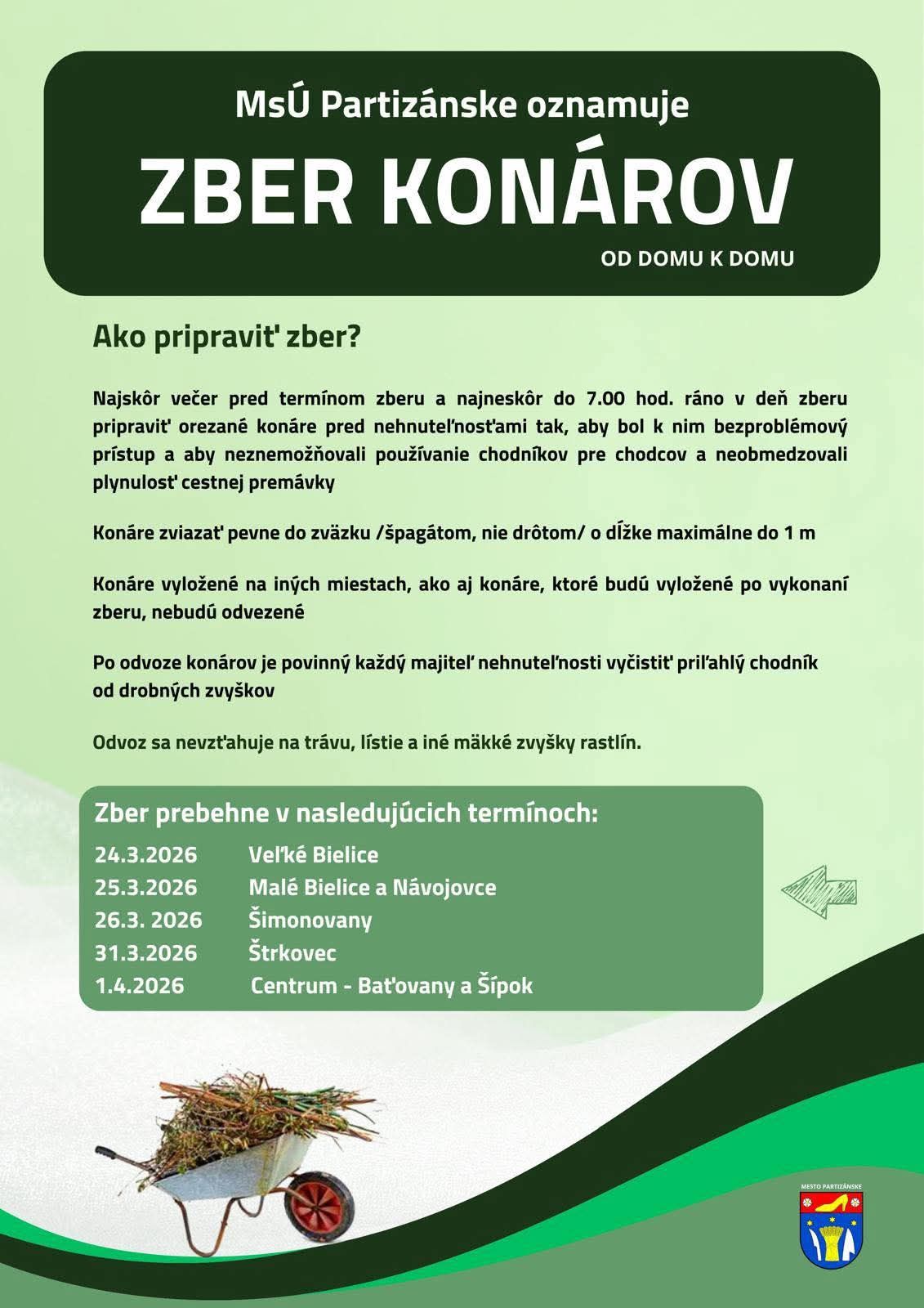 Zber konárov @ viaceré ms.časti