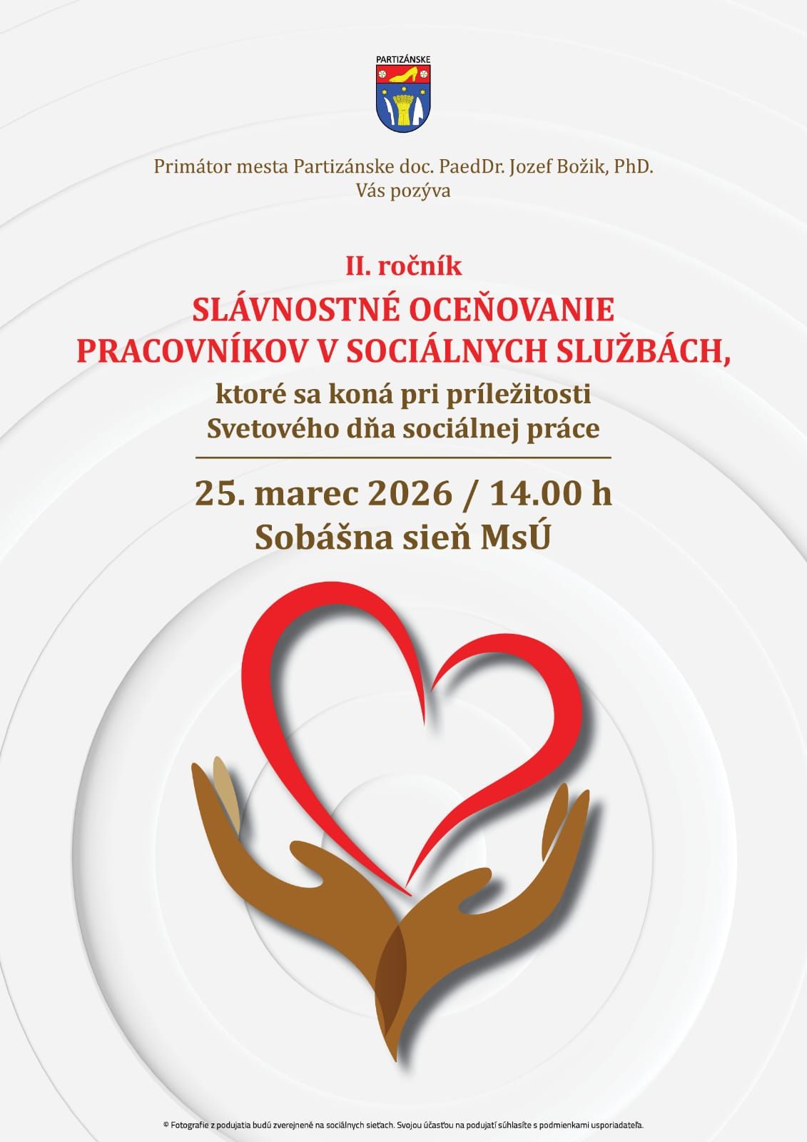 Slávnostné oceňovanie pracovníkov sociálnych služieb @ sobášna sieň MsÚ