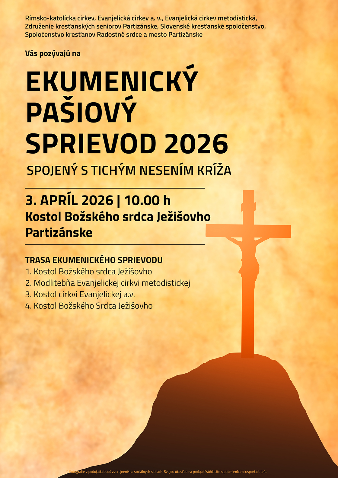 Ekumenický pašiový sprievod @ Kostol Božského Srdca