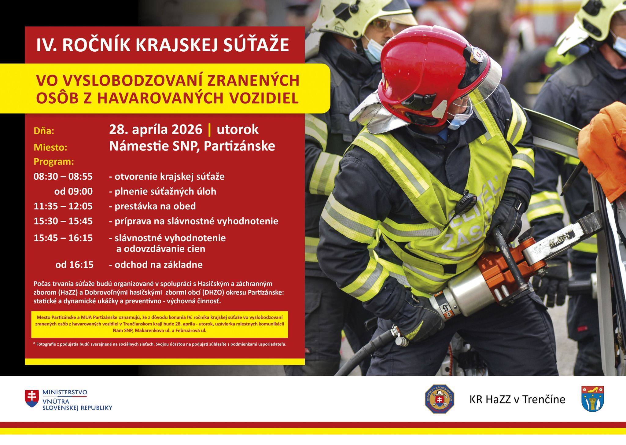 Súťaž vo vyslobodzovaní zranených osôb @ Námestie SNP