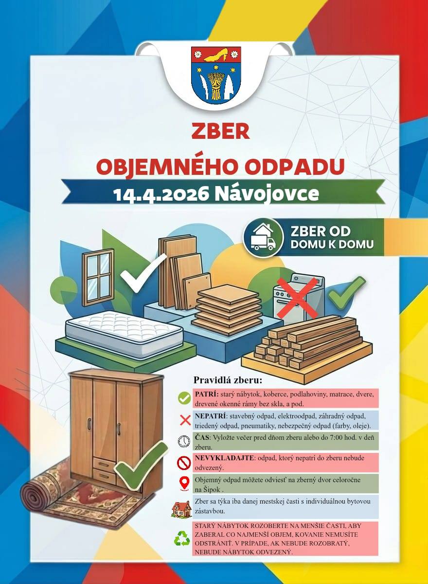 Zber objemného odpadu - Návojovce @ ms. časť Návojovce
