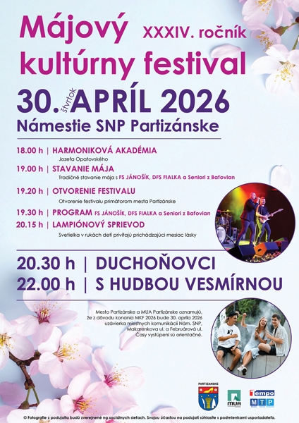 Májový kultúrny festival @ Pešia zóna