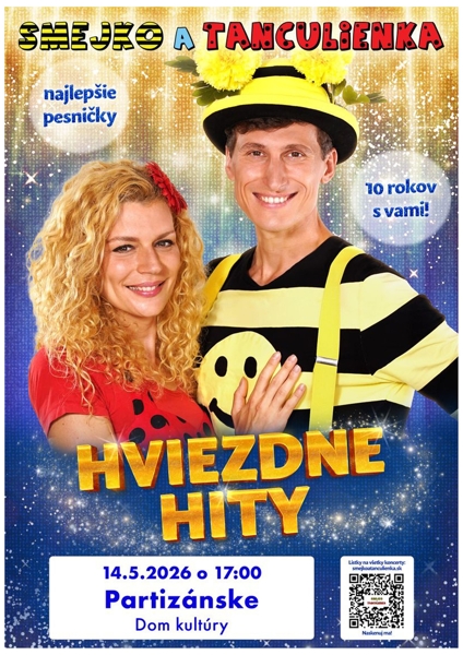 koncert pre deti: Smejko a Tanculienka @ spoločenská sála Domu kultúry