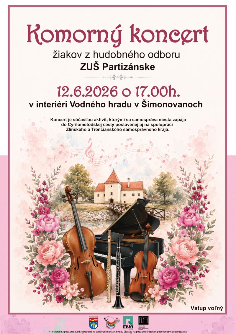 Komorný koncert žiakov ZUŠ Partizánske @ Vodný hrad