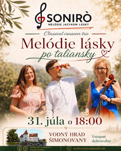 Soniro musica: Melódie lásky po taliansky @ Vodný hrad