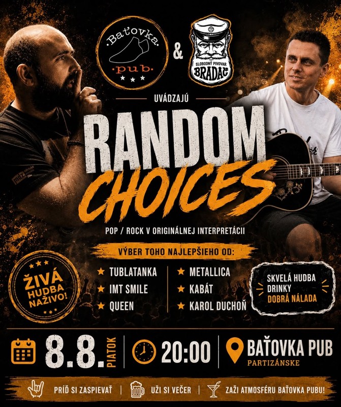 Random Choices @ Baťovka pub, pri autobusovej stanica